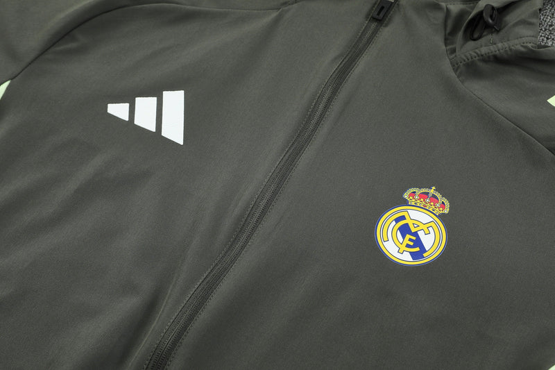Ensemble de survêtement de football imperméable Real Madrid 25/26