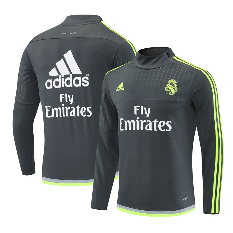 Maillot d'entraînement rétro à manches longues Real Madrid 15/16