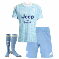 T-shirt et short pour enfants de la Juventus Away 25/26 - Avec des Chaussettes