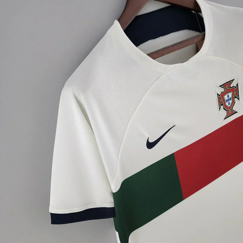 Maillot Portugal Extérieur 2022-2023 incl. Ensemble de patchs de qualification pour l'Euro 2024