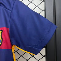 T-shirt et Short Enfant Retro FC Barcelona Home 15/16