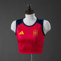 Maillot Espagne Home  26/27 femme Cropped