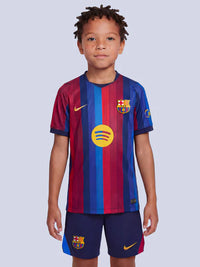 T-shirt et Short Enfant FC Barcelona Home 26/27 - avec des chaussettes