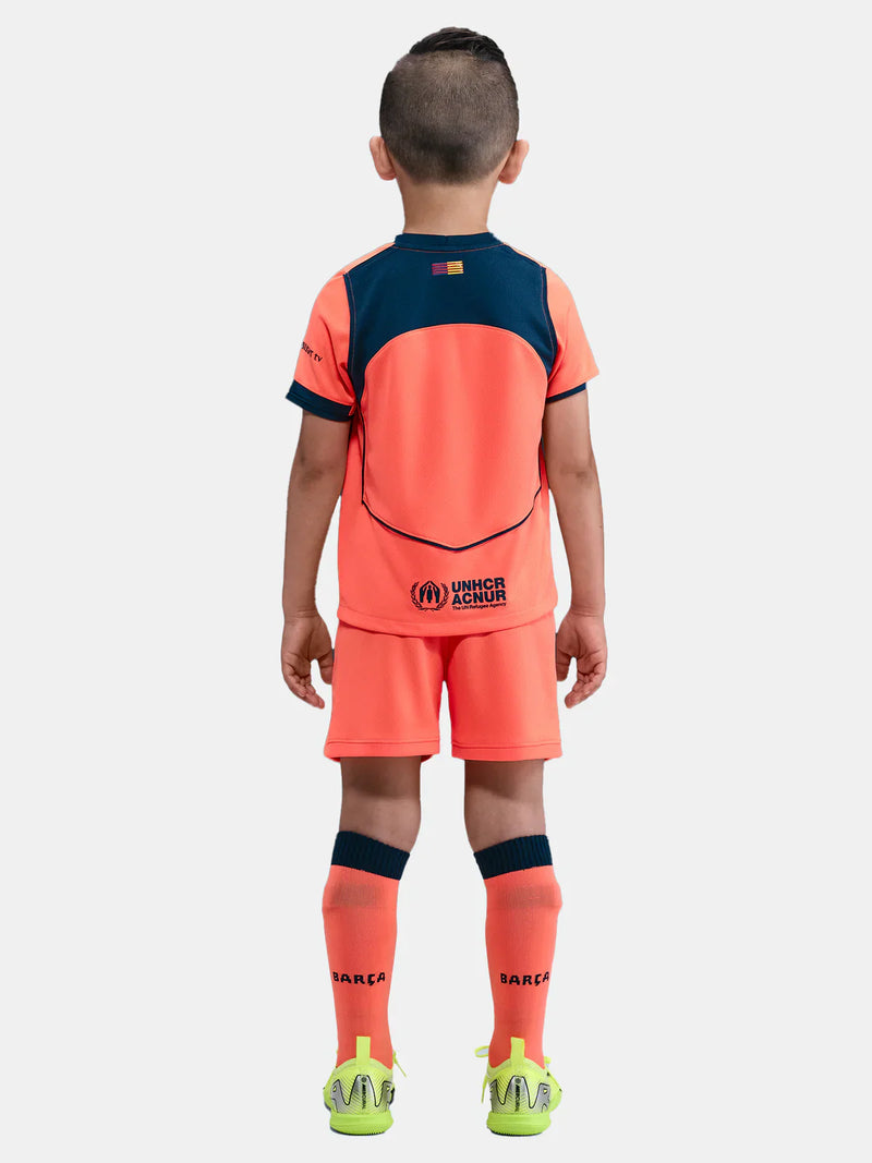 T-shirt et Short Enfant FC Barcelona Third 25/26 - avec des chaussettes