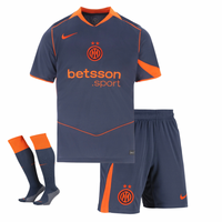 T-shirt et short Inter pour enfants Third 25/26 - avec des chaussettes