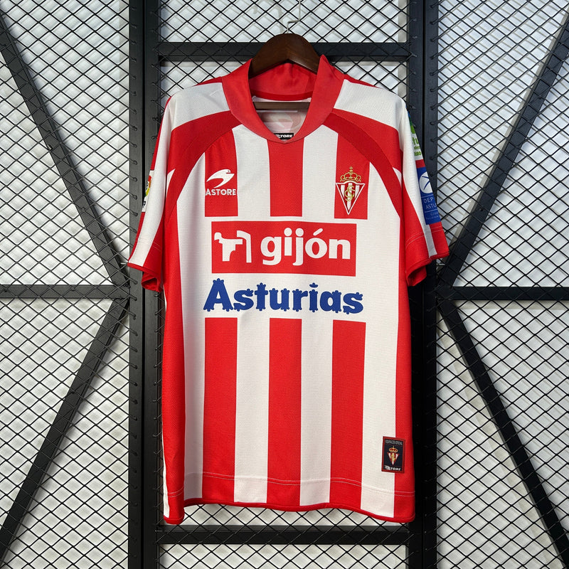 Maillot Rétro Sporting Gijon Home 08/09