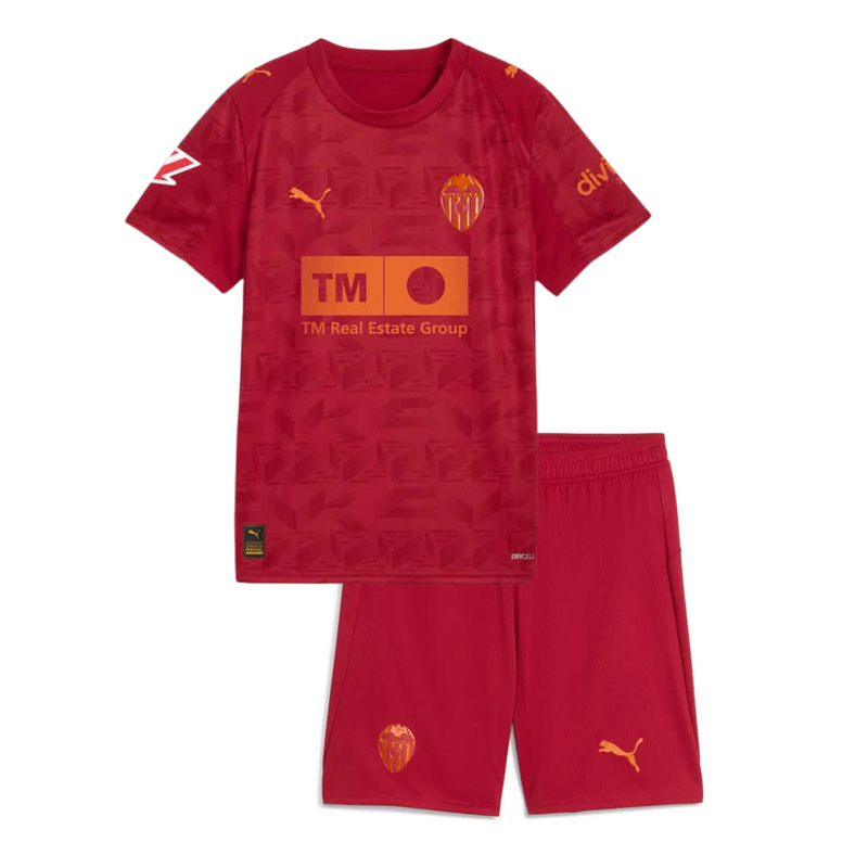 T-shirts et shorts pour Enfants Valencia Away 25/26