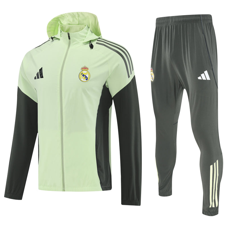 Ensemble de survêtement de football imperméable Real Madrid 25/26