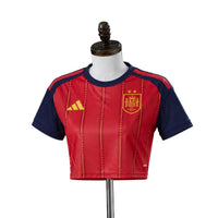 Maillot Espagne Home 26/27 femme Cropped
