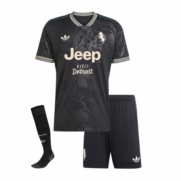 T-shirt et short pour enfants de la Juventus Third 25/26 - Avec des Chaussettes