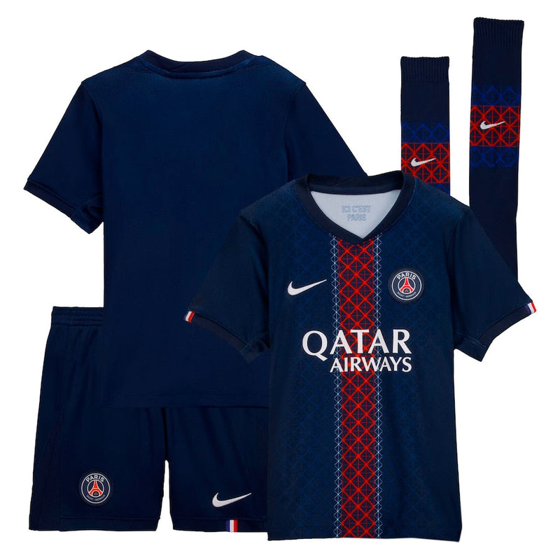 T-shirt et short PSG pour enfant Home 25/26 Enfant - Avec des Chaussettes