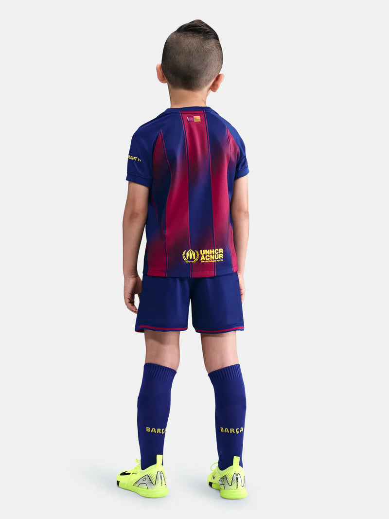 T-shirt et Short Enfant FC Barcelona Home 25/26 - avec des chaussettes