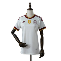 Maillot Espagne Away 26/27 femme avec deux étoiles et l'écusson de champion du monde