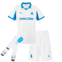 Olympique de Marseille Home 25/26 Enfant - Avec des Chaussettes