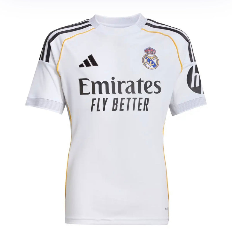 T-shirt et short Real Madrid Home 25/26 Enfant - Avec Chaussettes