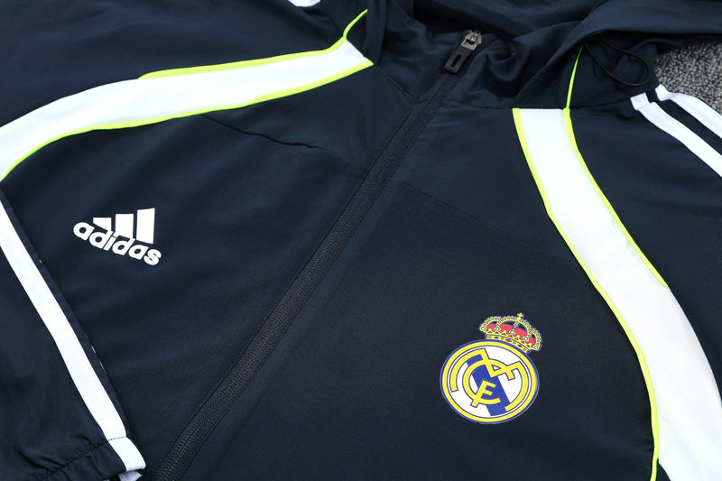Ensemble de survêtement de football imperméable Real Madrid 25/26