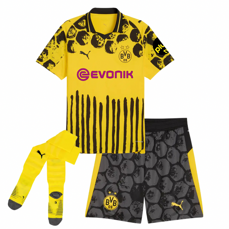 T-shirts et shorts pour enfants Borussia Dortmund Home 25/26 - avec chaussette