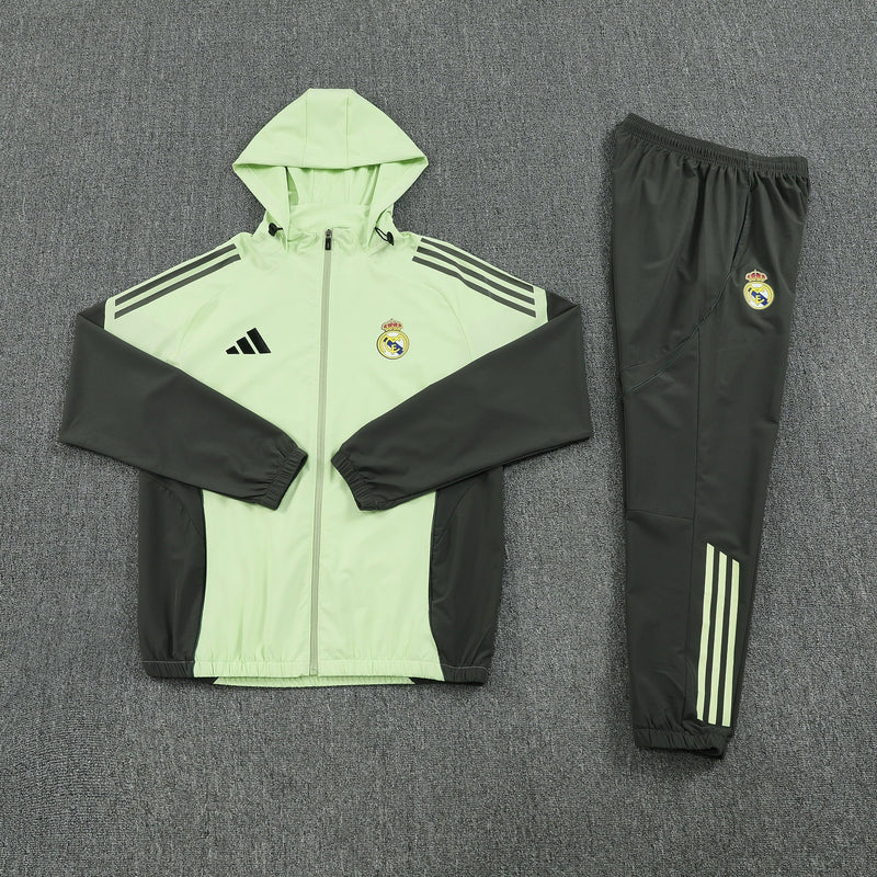 Ensemble de survêtement de football imperméable Real Madrid 25/26