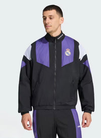 Ensemble de survêtement imperméable de football Real Madrid EQT 2026