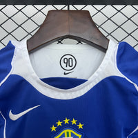 T-shirt et Short pour Enfants du Brasil Rétro Away 2004
