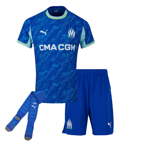 Olympique de Marseille Third 25/26 Enfant - Avec des Chaussettes