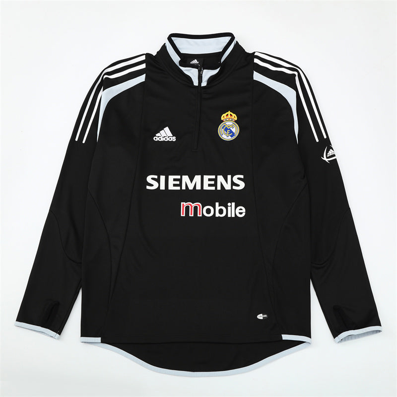 Maillot d'entraînement rétro à manches longues Real Madrid 04/05