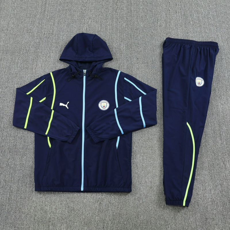 Ensemble de survêtement de football imperméable Manchester City 25/26
