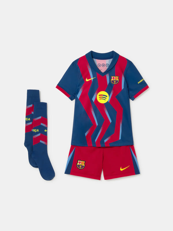 T-shirt et Short Enfant FC Barcelona Fourth 25/26 - avec des chaussettes