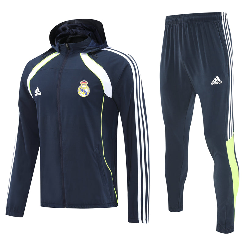 Ensemble de survêtement de football imperméable Real Madrid 25/26