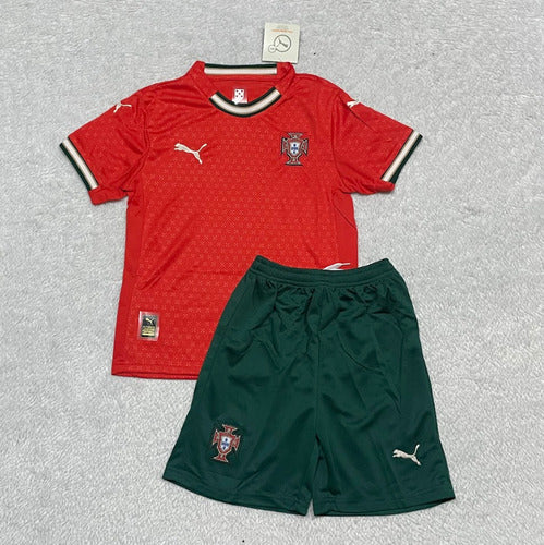 T-shirt et Short pour Enfant Portugal Home 25/26
