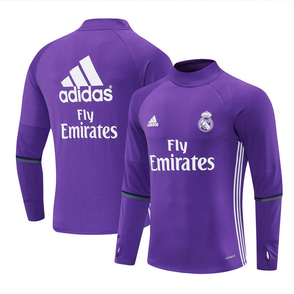 Maillot d'entraînement rétro à manches longues Real Madrid 16/17