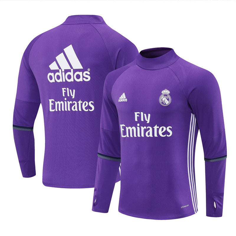 Maillot d'entraînement rétro à manches longues Real Madrid 16/17