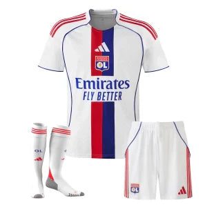 T-shirt et Short Enfant Olympique Lyonnais Home 25/26 - Avec Chaussettes