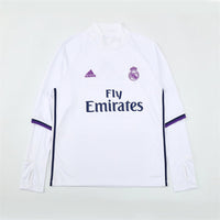 Maillot d'entraînement rétro à manches longues Real Madrid 16/17