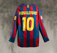 Maillot Barcelona Rétro Home 05/06 - Manches Longues