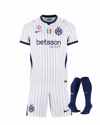T-shirt et short Inter pour enfants Away 26/27 - avec des chaussettes Scudetto + Coccarda