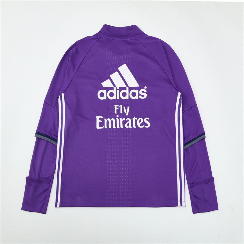 Maillot d'entraînement rétro à manches longues Real Madrid 16/17