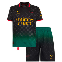 T-shirt et Short pour Enfant Black PUMA X AC MILAN X OFF-WHITE 24/25