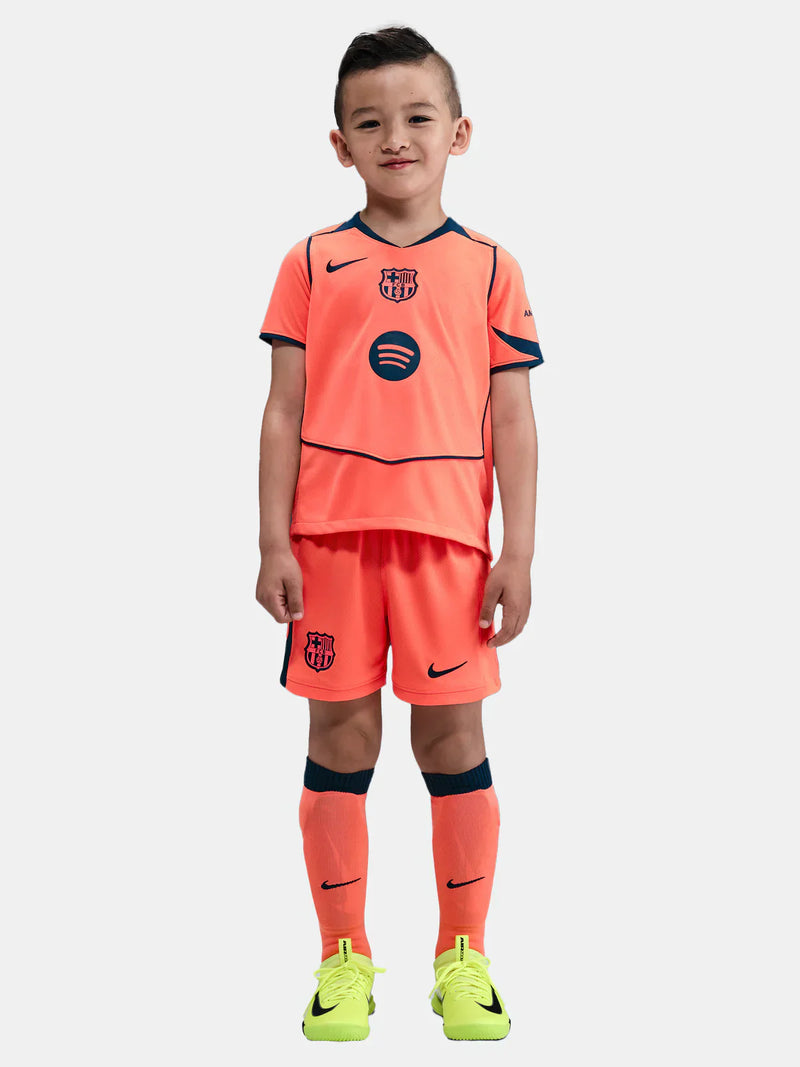 T-shirt et Short Enfant FC Barcelona Third 25/26 - avec des chaussettes