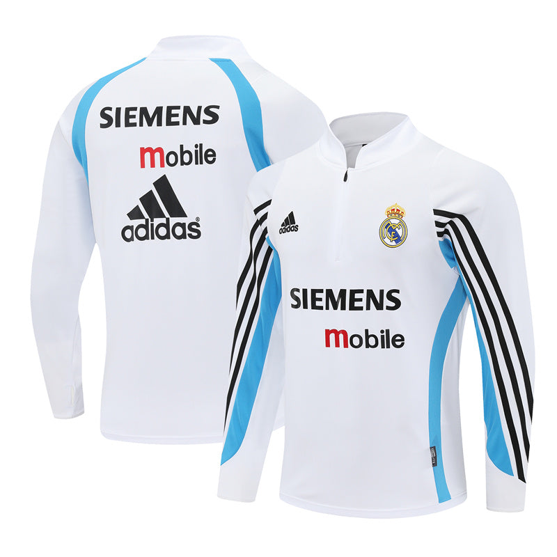 Maillot d'entraînement rétro à manches longues Real Madrid 03/04