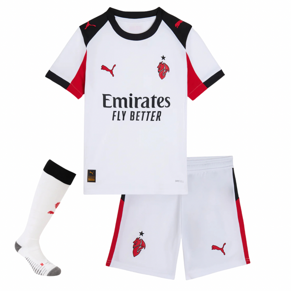 T-shirt et Short pour Enfant AC MILAN Away 25/26 - Avec des Chaussettes
