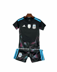 T-shirt et Short pour Enfant Argentina gardien de but 26/27 - AVEC PATCH CHAMPION DE LA COUPE DU MONDE