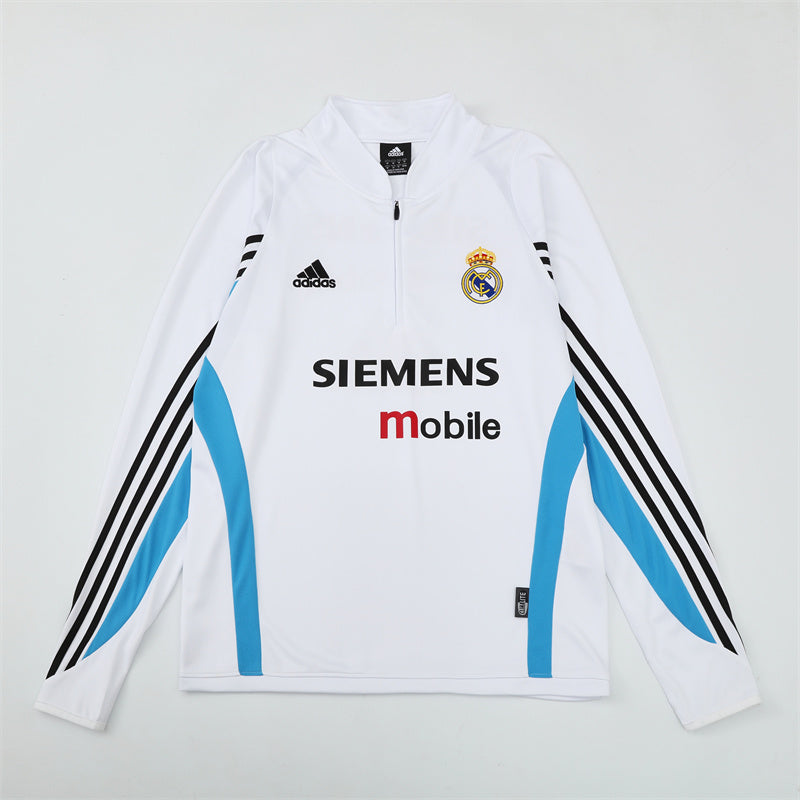 Maillot d'entraînement rétro à manches longues Real Madrid 03/04