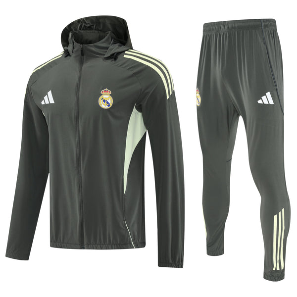 Ensemble de survêtement de football imperméable Real Madrid 25/26