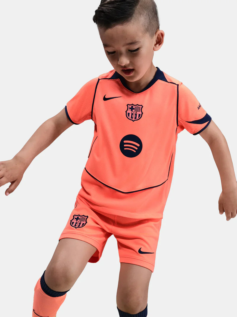 T-shirt et Short Enfant FC Barcelona Third 25/26 - avec des chaussettes