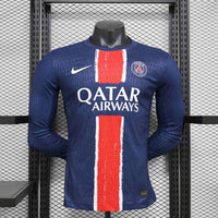 Maillot PSG Home 24/25 - Version joueur - Manches Longues