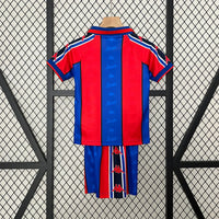 T-shirt et Short Enfant Retro FC Barcelona Home 95/97