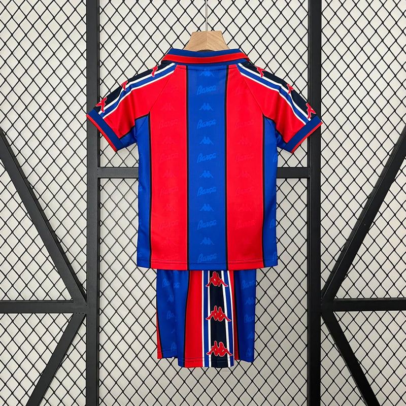 T-shirt et Short Enfant Retro FC Barcelona Home 95/97