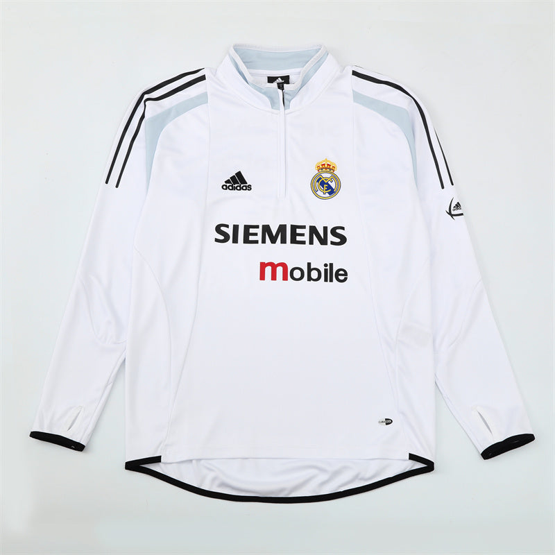 Maillot d'entraînement rétro à manches longues Real Madrid 04/05