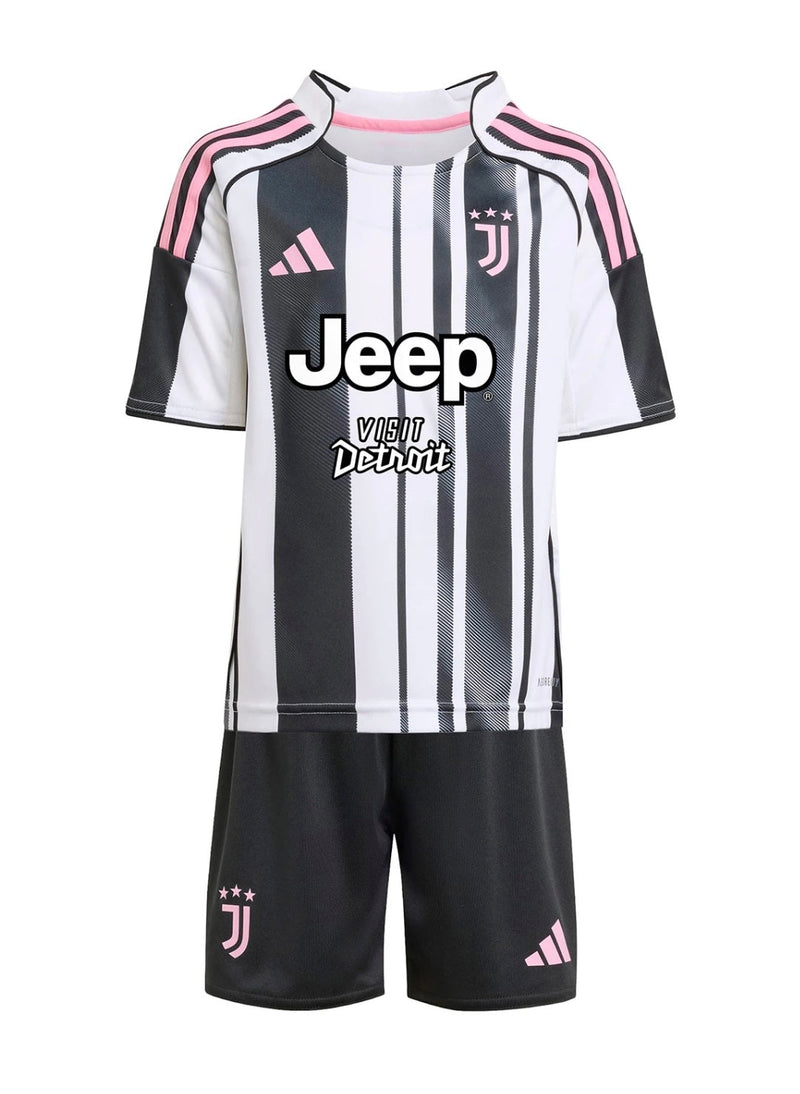 T-shirt et short pour enfants de la Juventus Home 25/26